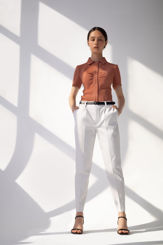 Cigarette White Trousers