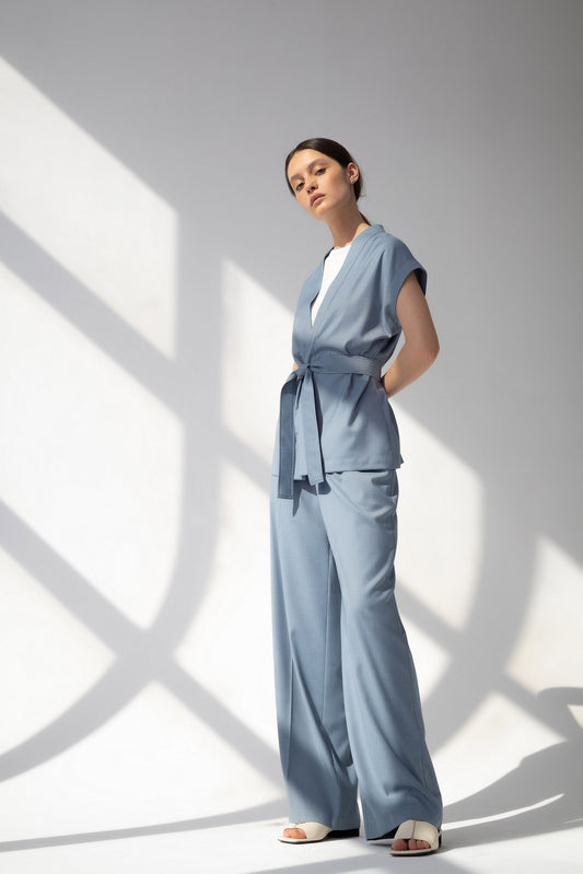 Cloudy Silver Trousers