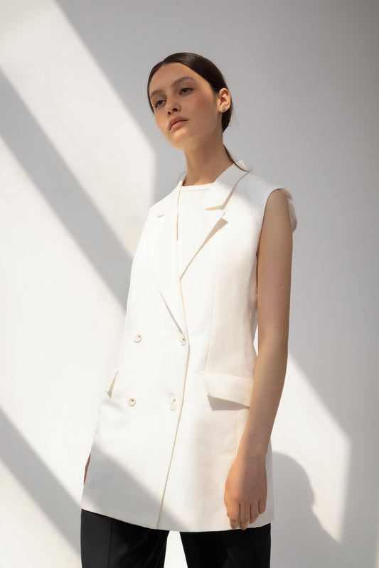 Swan White Vest